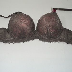 ULTIMATE LACE PUSH UP UNDERWIRE BRA 3 HOOKS REMOVABLE STRAPS. NWT